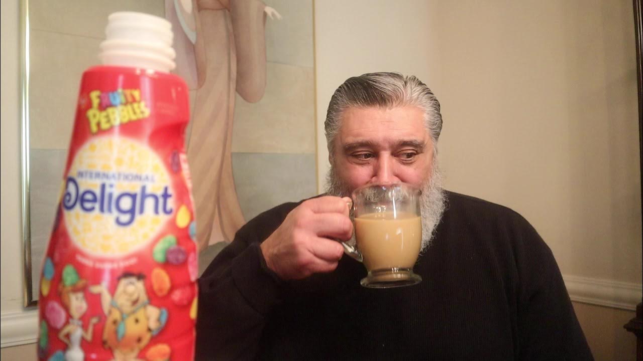 International Delight Fruity Pebbles flavored coffee creamer. YouTube