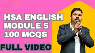 #english #hsaenglish HSA ENGLISH MODULE 5 100 MCQS