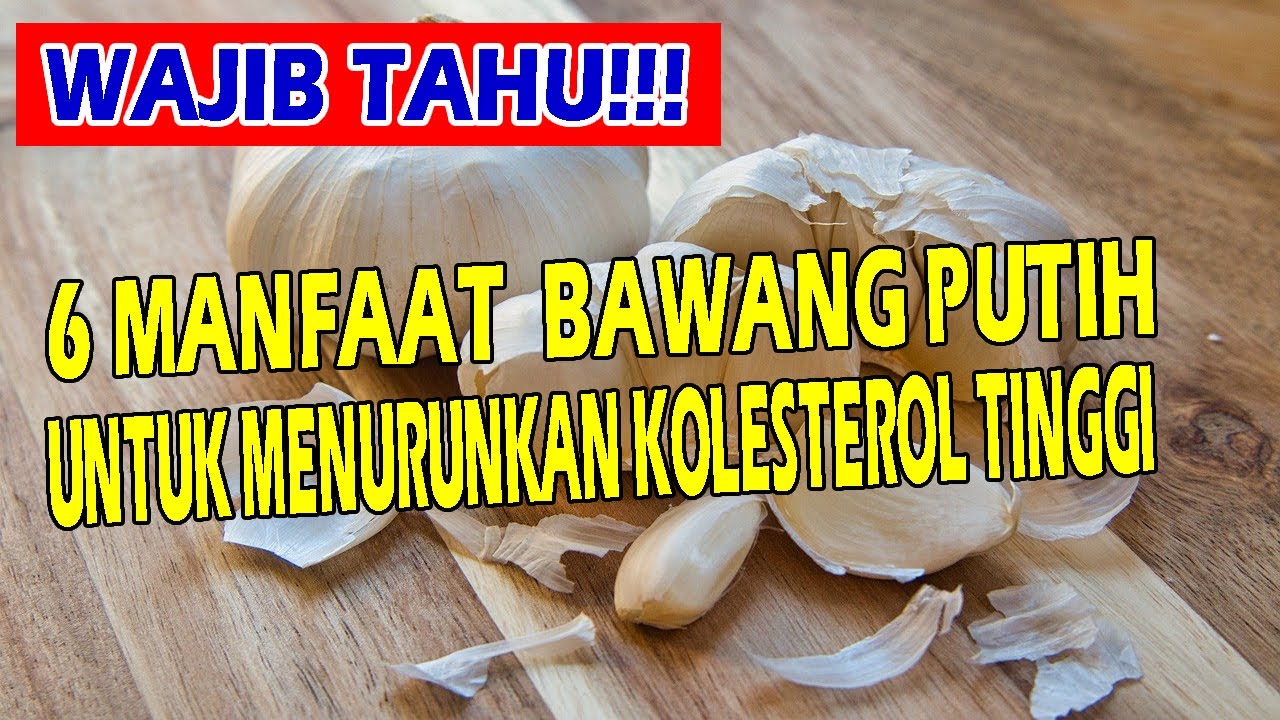 6 MANFAAT BAWANG PUTIH UNTUK MENURUNKAN KOLESTEROL TINGGI YANG WAJIB