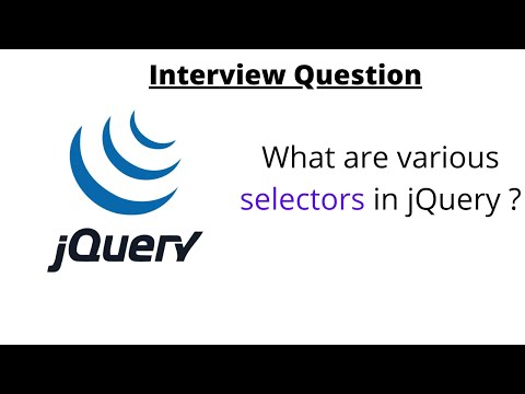 jQuery: Interview Question: What Are Various Selectors in JQuery ?
