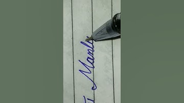 Mantu -in neat and clean handwriting. #handwriting #shorts