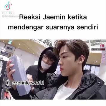 Reaksi Jaemin ketika mendengar suaranya sendiri