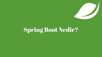Spring Boot Türkçe Eğitim Serisi - Spring Boot Nedir?