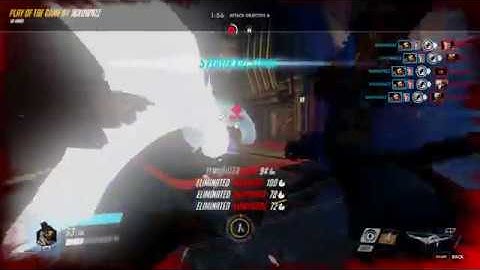 A Clean Hanzo + Zarya Combo (Quintuple Kill)