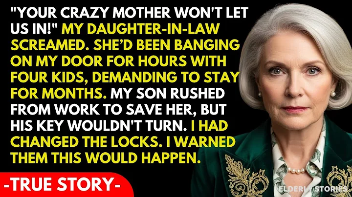 "Hello, Honey, Your Crazy Mom Won't Let Us In! We Are On The Stairs With Our Things!"