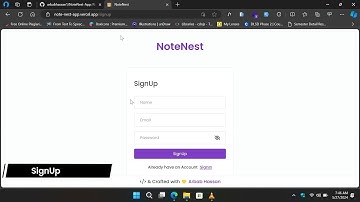 NoteNest App Demo | Full Stack MERN Project | Arbab Hassan