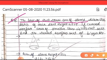 Q.8,9 Ex.16.3 CHAPTER 16 SURFACE AREA AND VOLUME CLASS 10TH RBSE
