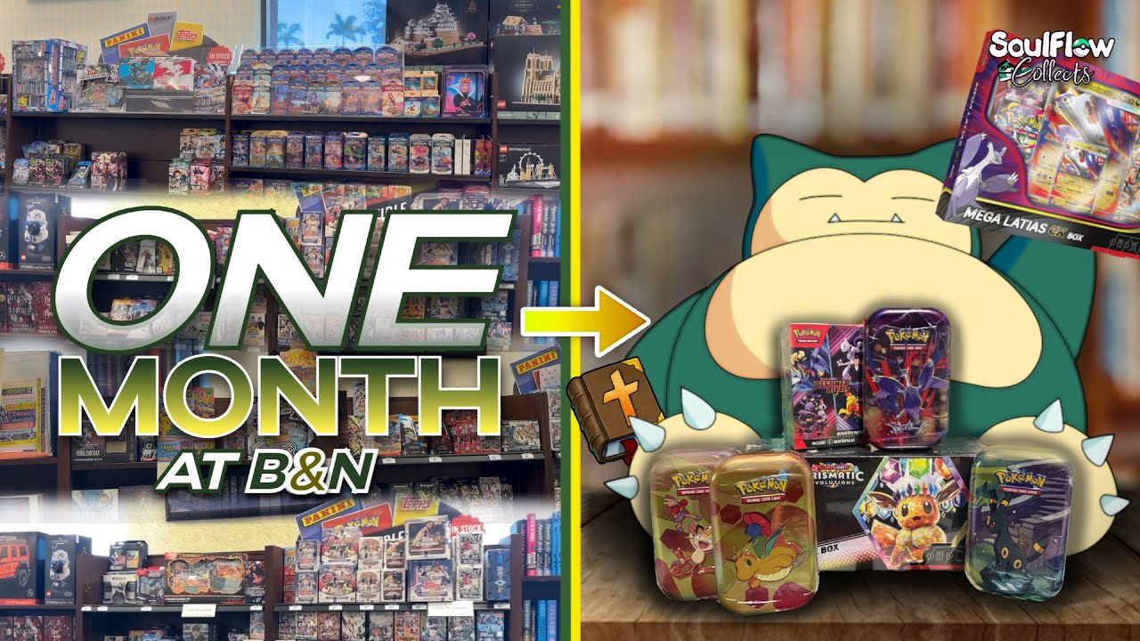 Buying Pokemon Cards at Barnes & Noble for 1 MONTH 🗓️😮 — Restock Tips & TCG Pack Opening!