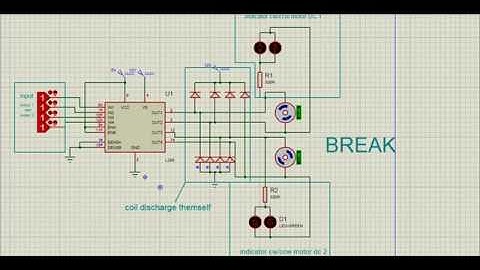 simulation Driver Motor L298n using proteus