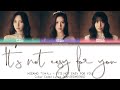 MISAMO 「ミサも」 - IT&rsquo;S NOT EASY FOR YOU | Color Coded Lyrics (KAN|ROM|ENG)