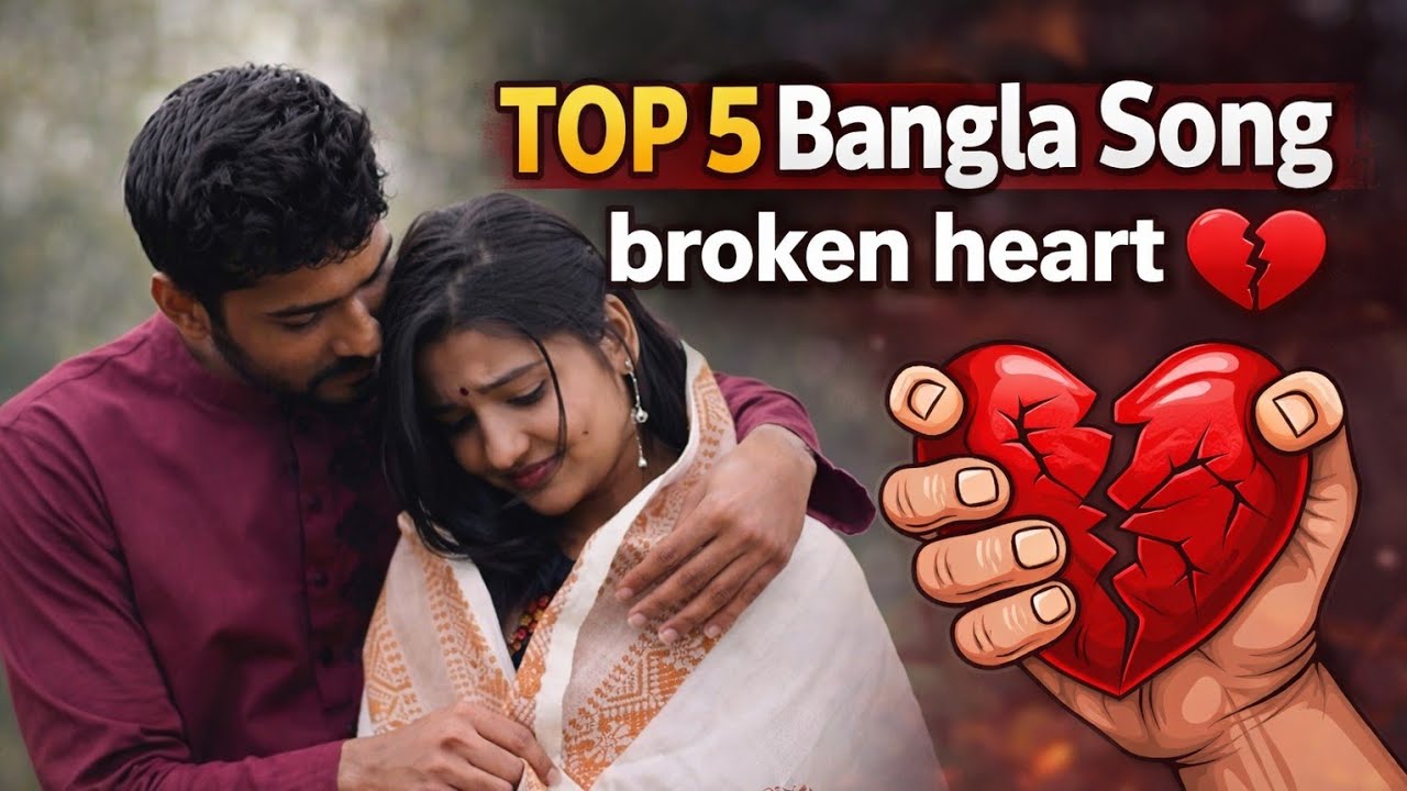 🎶 **TOP 5 BANGLA SONGS for a BROKEN HEART 💔 | SAD SONG COLLECTION** 🎶