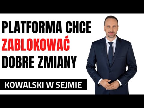 Janusz Kowalski: PO chce zablokować dobre zmiany dla ponad 460 tys. spółek kapitałowych w Polsce