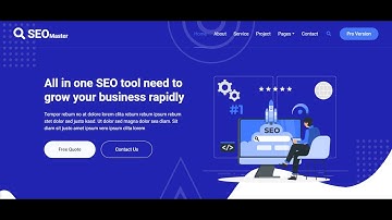"SEO Master - Stunning SEO Agency Website Template | Free Download 🚀"