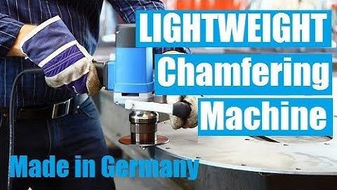 CHAMFERING MACHINE | Alternative to angle grinder | Plate beveling machine | EKF Series