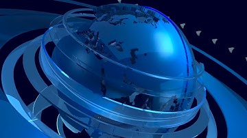 Globe Blue Intro News Earth World Online No Copyright Video