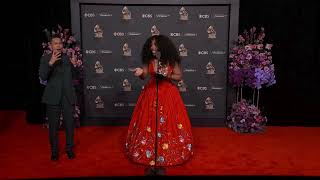 SZA 2026 Grammys Red Carpet Interview on Grammy Award