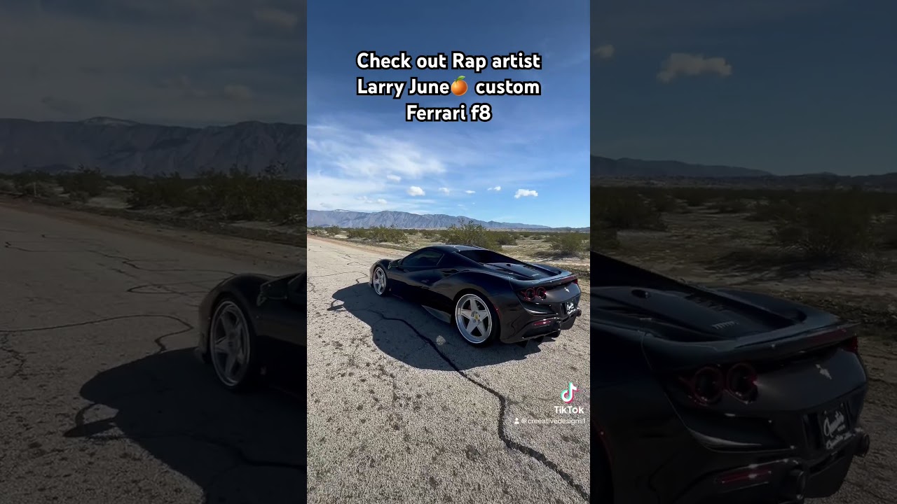 Bay Area artist Larry June custom Ferrari f8 spyder . Drop a comment