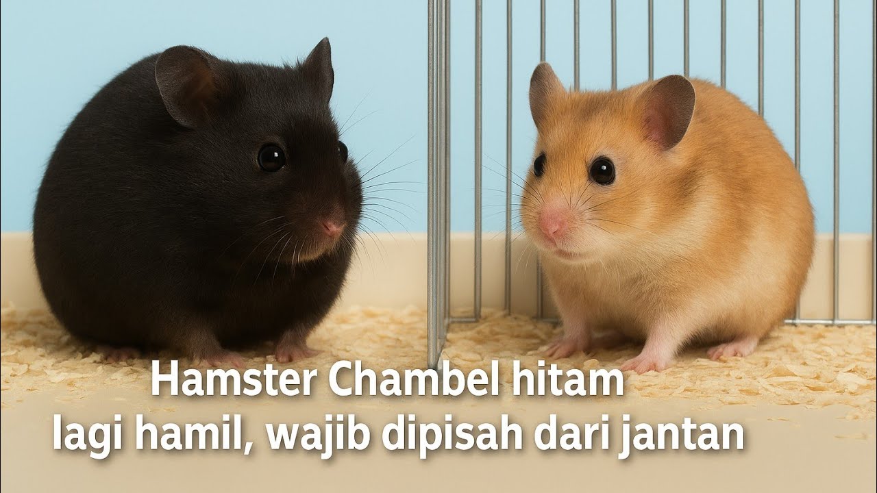 Hamster Chambel Hitam Lagi Hamil! Wajib Dipisah dari Jantan Biar Aman 😱🐹