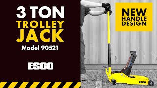 ESCO - 3 Ton Trolley Jack New Handle - Super Low Profile Jack [90521] by Equipment Supply Company 1,511 views 4 years ago 53 seconds
