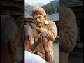 Pushpa Raj Wooden Statue 🪓 | Hargiz Jhukega Nahi! 🔥 #shorts