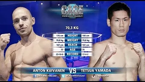CAGE 38 Anton Kuivanen vs Tetsuya Yamada Full Figh...