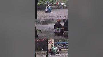 Mưa lớn sau bão số 10, nhiều tuyến đường tại Hà Nội ngập sâu | VTV24