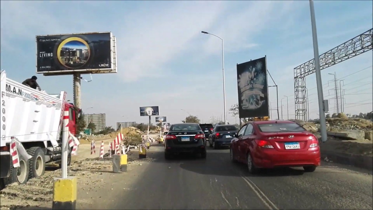 Egypt - Cairo/Giza Driving Mobile Mount/Dashcam Video - 6th October City Part (2/2) (السواقة في مصر)