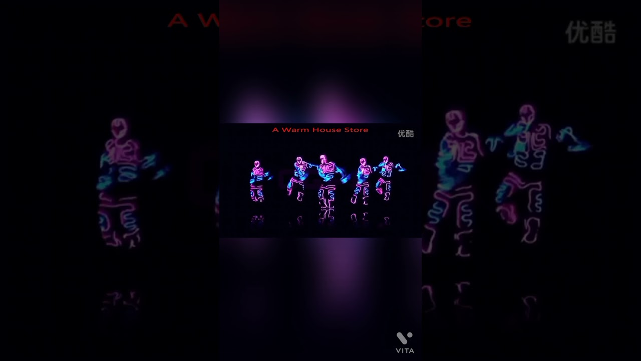 Glow EL Wire Cable LED Neon Christmas Dance Party DIY Costumes Clothing Luminous light # short video