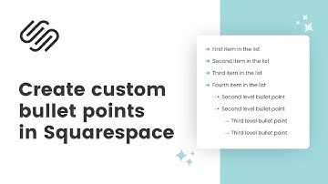 How to Customize List Item Symbols in Squarespace with CSS - Custom Bullet Points Tutorial