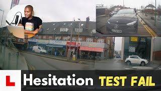 Learner fails for hesitation in Borehamwood | Real test talk through 2024