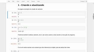 CURSO PYTHON 3   AULA 6   VARIÁVEIS