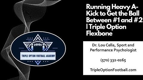 Running Heavy A-Kick to Get the Ball Between #1 and #2 #tripleoption #flexbone