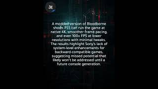PS5 could run Bloodborne at native 4K/100+ FPS, but Sony shows no interest