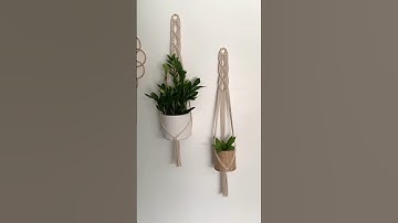 Macrame plant hanger | Making Plant Hanger | Hanging indoor plants | Plant Hanger Design Ideas
