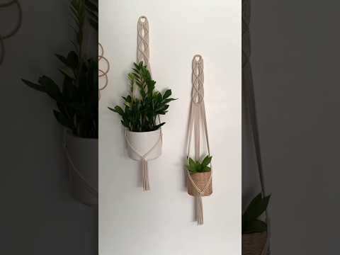 ვიდეო: Easy Macramé Planter - მარტივი წვრილმანი მაკრამე საკიდები შიდა მცენარეებისთვის