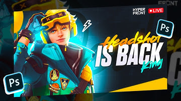 Make This Cool Hyper Front Live Stream Thumbnail In Android | Pscc | Tutorial | #21