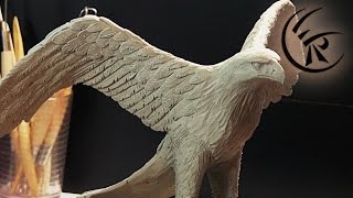 Sculpting 'golden eagle' ►► Timelapse