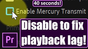 How to Disable Mercury Transmit Premiere Pro