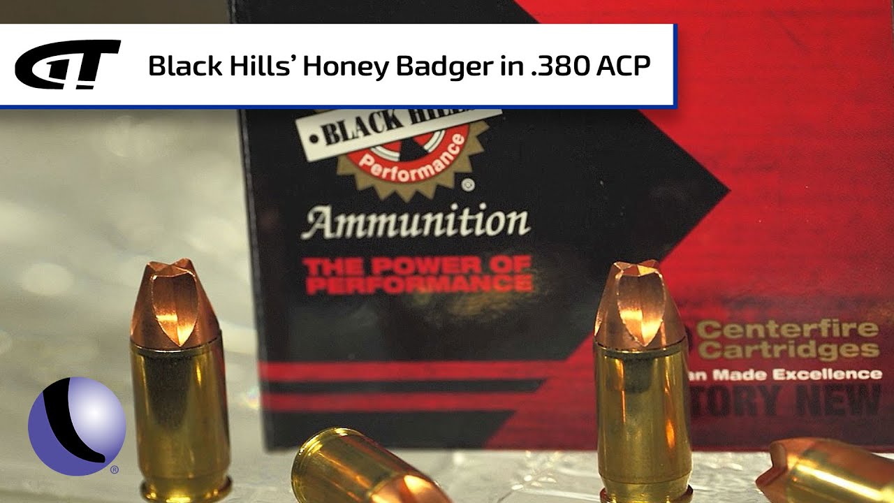 Black Hills Honey Badger .380 ACP Ammunition Guns & Gear YouTube