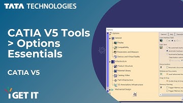 How to use Tools Options in CATIA V5