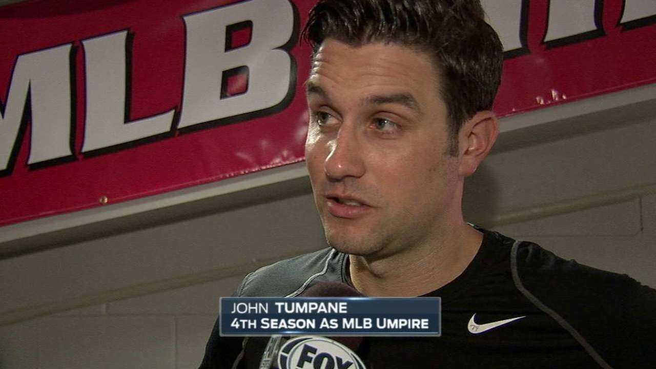 CHC@CIN: Reds broadcast on John Tumpane's heroics