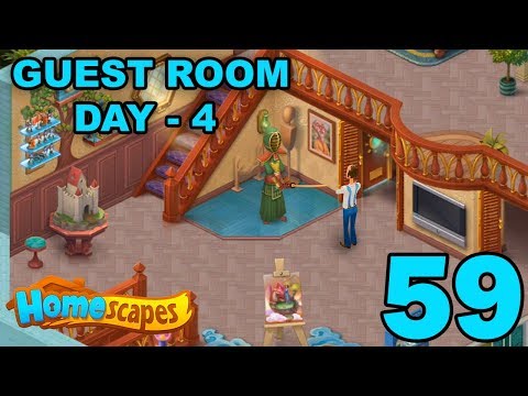 HOMESCAPES STORY WALKTHROUGH - GUEST ROOM - DAY 4 - GAMEPLAY - #59