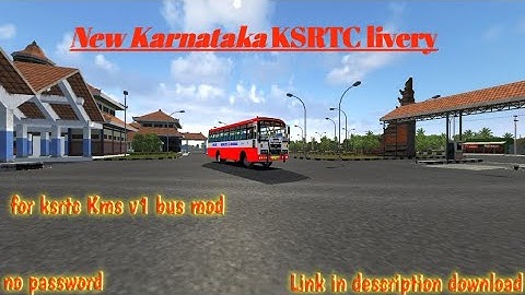 New Karnataka ksrtc livery for ksrtc Kms v1 bus mod