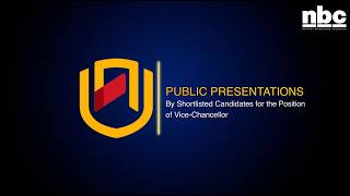 INTERVIEWS FOR NUST VICE-CHANCELLOR POSITION – 28 April 2026