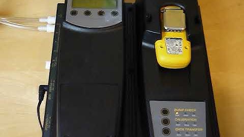 Honeywell BW Microdock II bump test of gas monitor