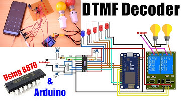 DTMF 8870 Decoder using Arduino and Relay