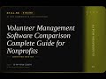 AI for Nonprofits: Volunteer Management Software Comparison -- Complete Guide for Nonprofits