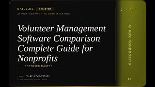AI for Nonprofits: Volunteer Management Software Comparison -- Complete Guide for Nonprofits