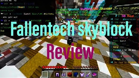 FallenTech Skyblock Red server review Ep.1
