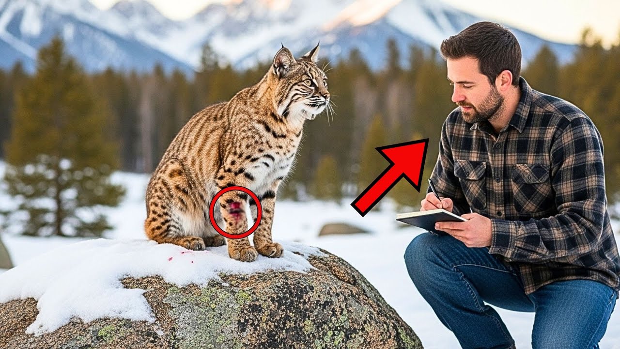 Bobcat Found an Unexpected Friend. The Ending Is Heartwarming!